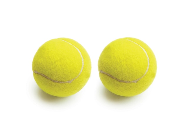 two yellow tennis balls