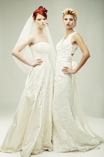 Two young brides