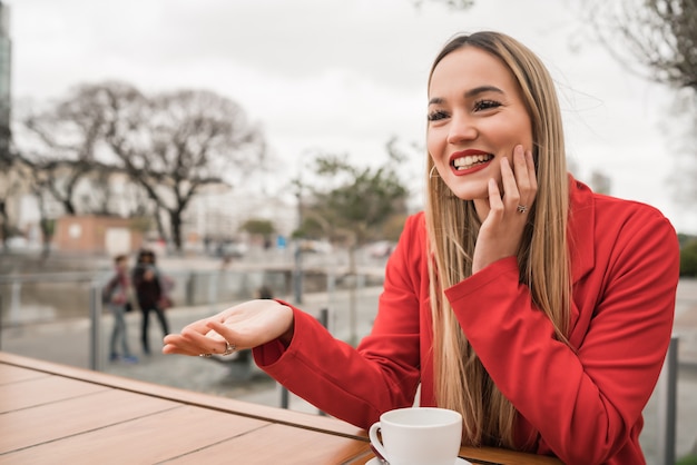 Two young friends at coffee shop