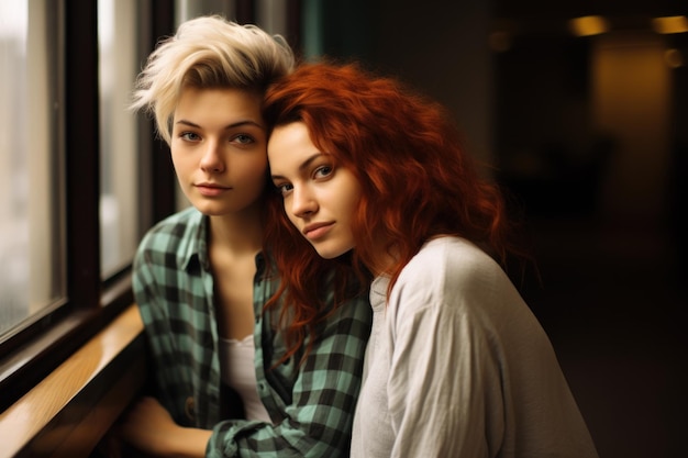 two young lesbian women