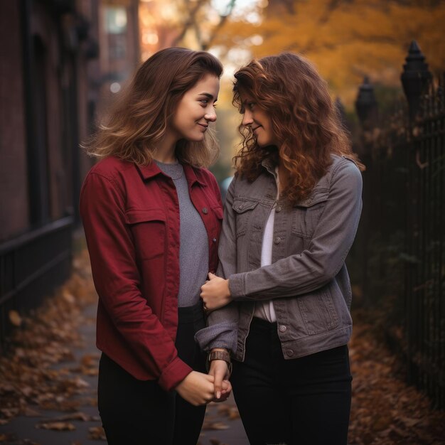 Two young women who love each other