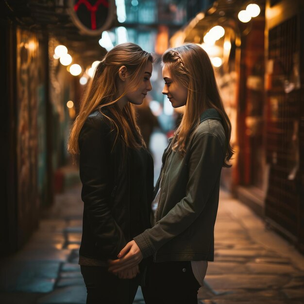 Two young women who love each other