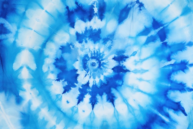 Tye Dye blauw witte achtergrond Aquarel verf achtergrond