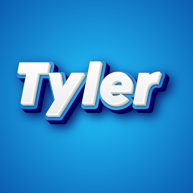 Tyler Teksteffect Gouden JPG aantrekkelijke achtergrondkaartfoto