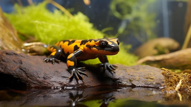 Tylototriton shanjing the emperor newt Mandarin newt or Mandarin salamander