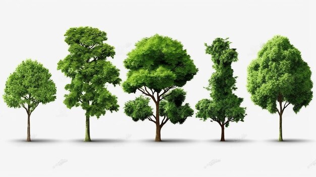 type of Trees set