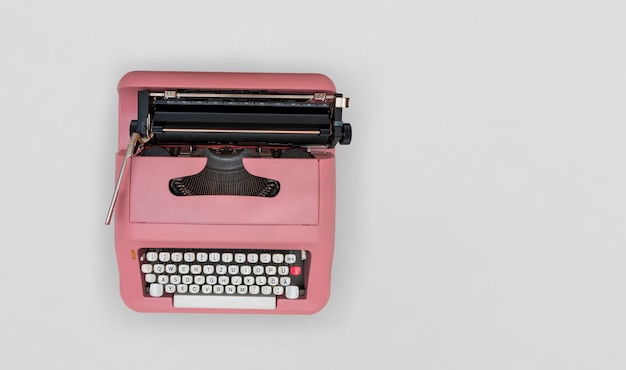 Typewriter on table