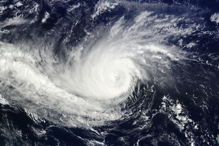 地球上の台風。 NASAによって提供されたこの画像の要素