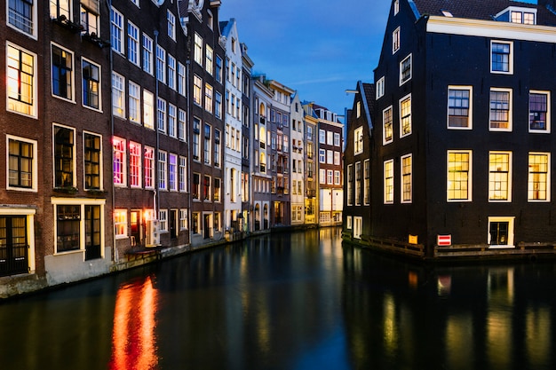 Typical Amsterdam houses, Netherlands