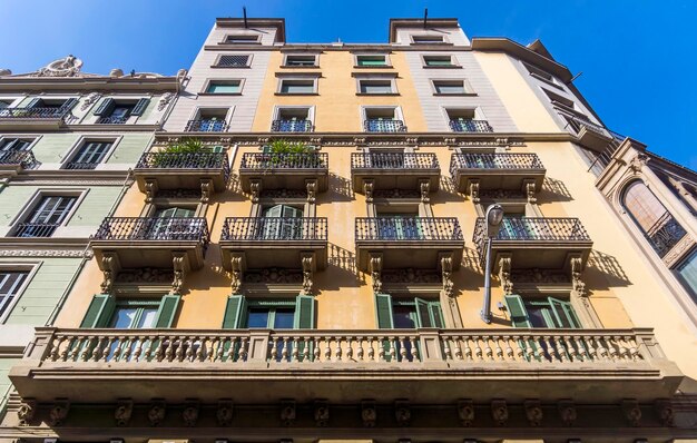 Photo typical architecture of barcelona