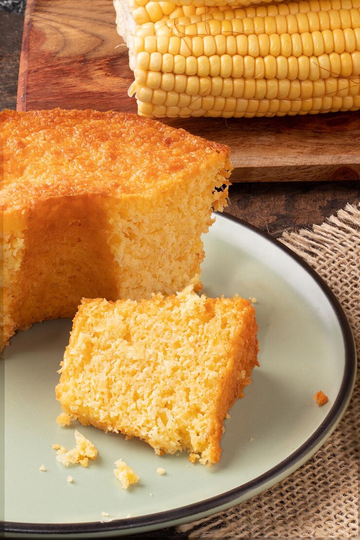 とうもろこしで作った典型的なブラジルのケーキ
