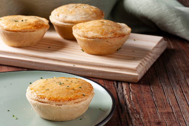 Typical Brazilian cuisine appetizer called Empada de CamarÃ£o