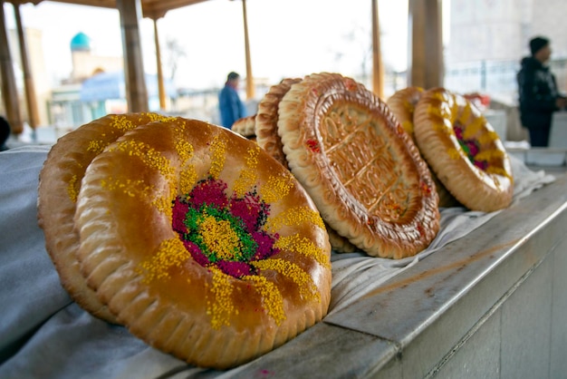 Типичный самаркандский хлеб