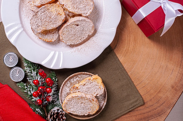 Typical Christmas dessert called Rabanadas