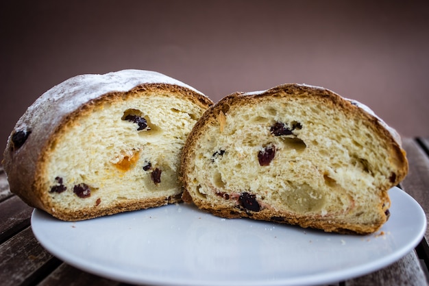 전형적인 크리스마스 과자 Stollen