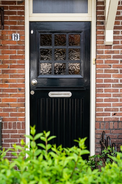 Typical dutch door Dutch holland architectural detail a door in Netherlands city Dutch door