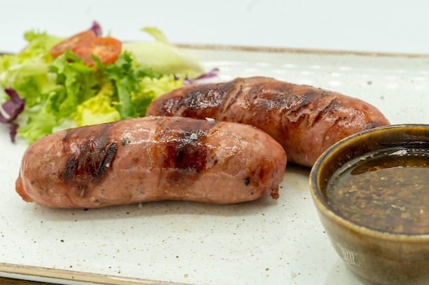 Typical grilled Creole chorizo made of Argentine meat.