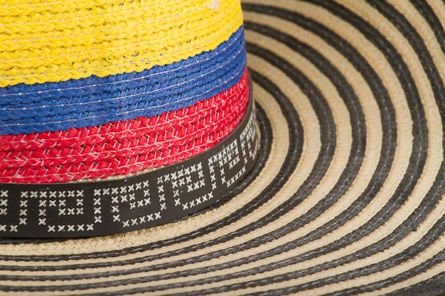 Foto cappello tipico della colombia sombrero vueltiao