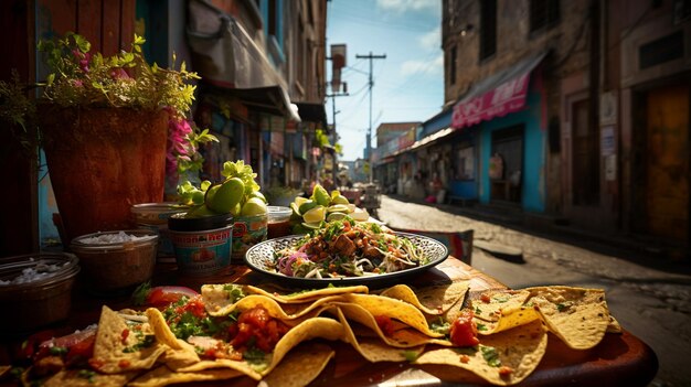Foto cibo tipico messicano