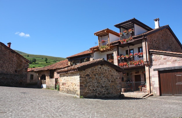 Typical old village Cantabria Spain