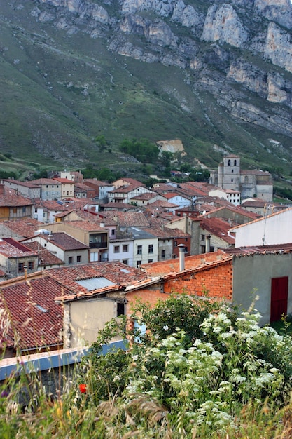 Typical old village Cantabria Spain