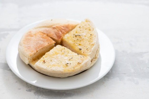 Typical portuguese bread Madeira Bolo do Caco