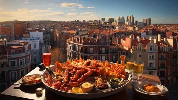 Typical Spanish food and products delicious aromas and colours