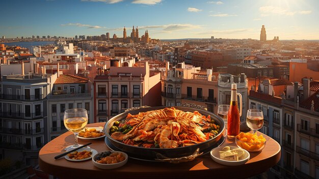 Typical Spanish food and products delicious aromas and colours