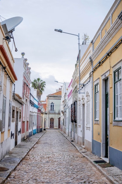 Typical street of the city of Faro