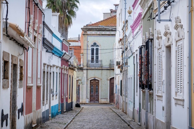 Typical street of the city of Faro