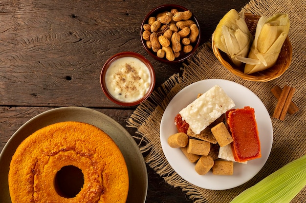 Dolci tipici per la festa di giugno brasiliana.