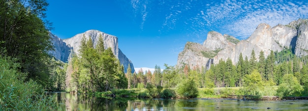 Typisch zicht op het Yosemite National Park.