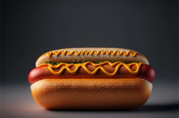 Typische Amerikaanse hotdog