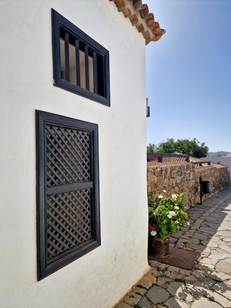 Typische architectuur van het eiland Fuerteventura, Canarische Eilanden, Spanje