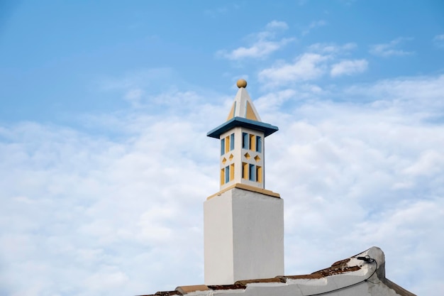 Typische architectuur van schoorstenen in de Algarve