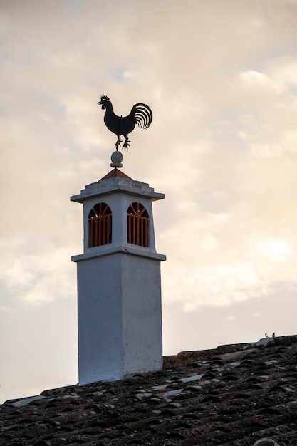 Typische architectuur van schoorstenen in de Algarve