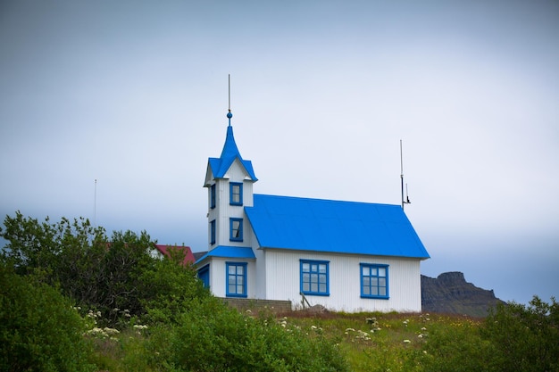 Typische landelijke IJslandse kerk