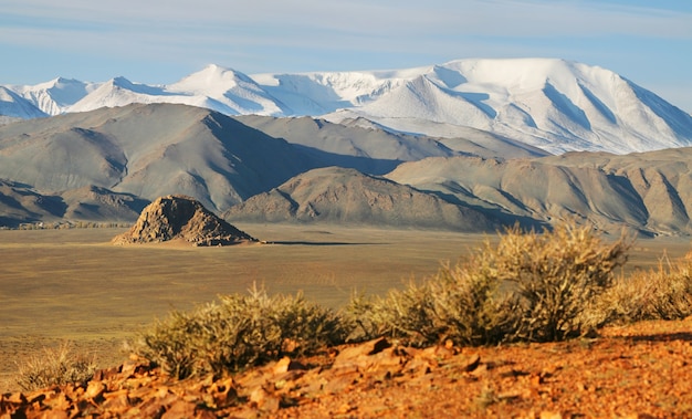 Typische landschappen van Mongolië