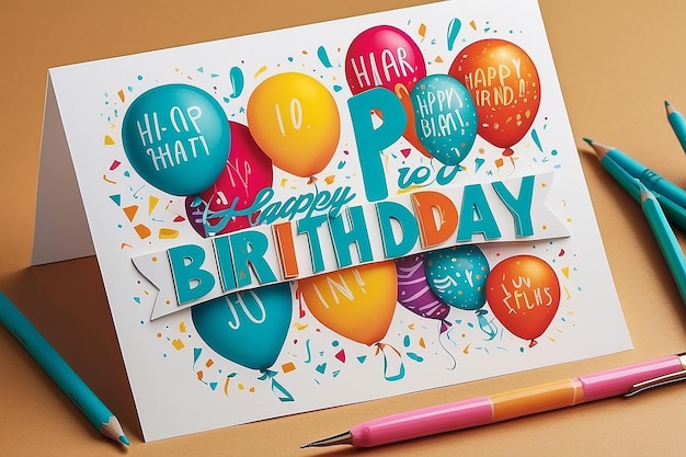 Typography Birthday Card