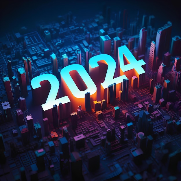 Photo typography of year 2024