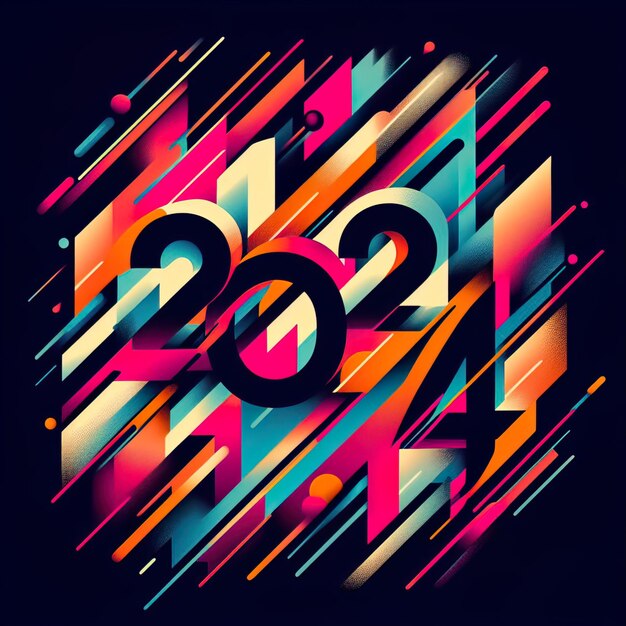 Photo typography of year 2024