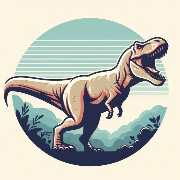 Tyrannosaurus dinosaurus vector illustratie