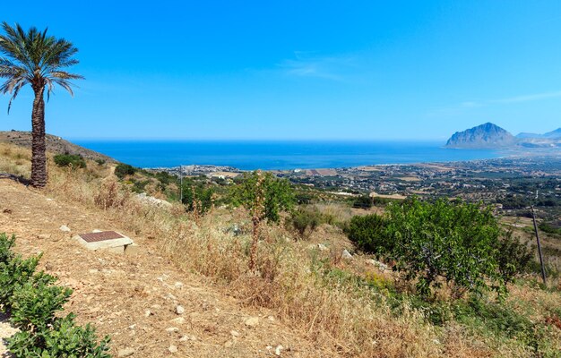 Tyrreense kustlijn van Erice Sicilië Italië