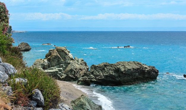 Tyrreense zee landschap Calabrië Italië