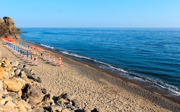 Tyrrhenian sea beach Campania Italy