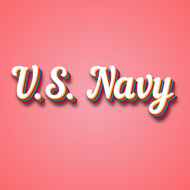 S Navy テキスト効果 写真 画像 U クール