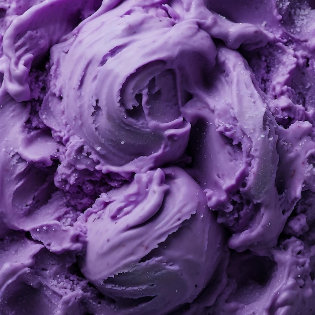 Photo ube ice cream background texture