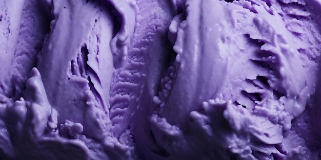 Photo ube ice cream texture background