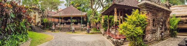 Ubud Palace Puri Saren Agung at Ubud, Bali, Indonesia.