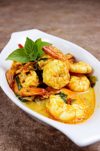 Udang Tuturuga a traditional food from Manado East Indonesia Made from shrimp with so many spices